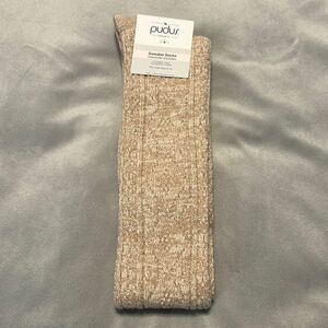 (NEW) Pudus Cozy Sweater Socks 